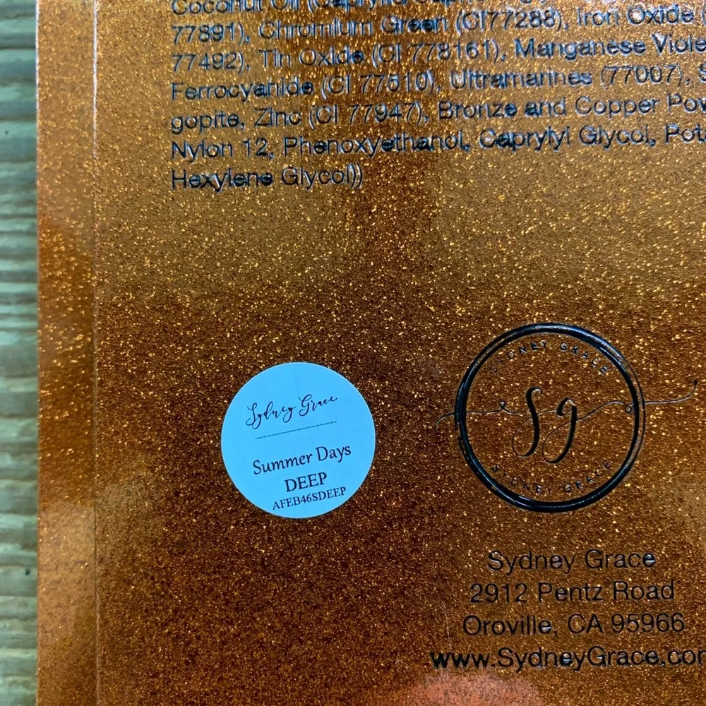 🎉HP🎉 New Sydney Grace Summer Days Palette Deep Version